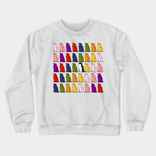 Birds Colorful Penguins Waddle Crewneck Sweatshirt